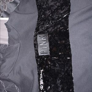Pink velvet hoodie